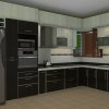 Cocina en MDF Laricina y Kenia con perfil Euro 18